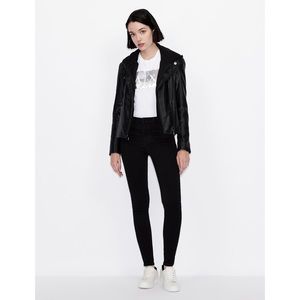 ARMANI EXCHANGE SLIM FIT LOGO SEQUIN T-SHIRT